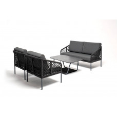 "Канны" лаунж-зона 4-местная из роупа уз...