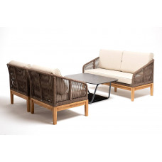 "Канны" лаунж-зона 4-местная из роупа, о...