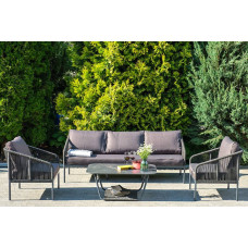 "Канны" лаунж-зона 5-местная плетеная из... "Канны" лаунж-зона 5-местная плетеная из...