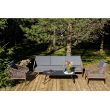 "Канны" лаунж-зона 5-местная из роупа со... "Канны" лаунж-зона 5-местная из роупа со...