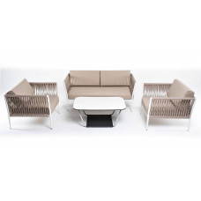 "Касабланка" лаунж-зона плетеная из роуп... "Касабланка" лаунж-зона плетеная из роуп...