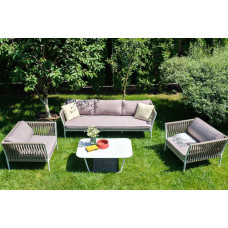 "Касабланка" лаунж-зона плетеная из роуп... "Касабланка" лаунж-зона плетеная из роуп...