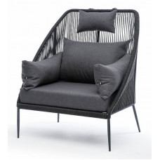 "Мадрид" кресло плетеное из роупа, карка...