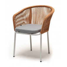 "Марсель" стул плетеный из роупа, оранже...