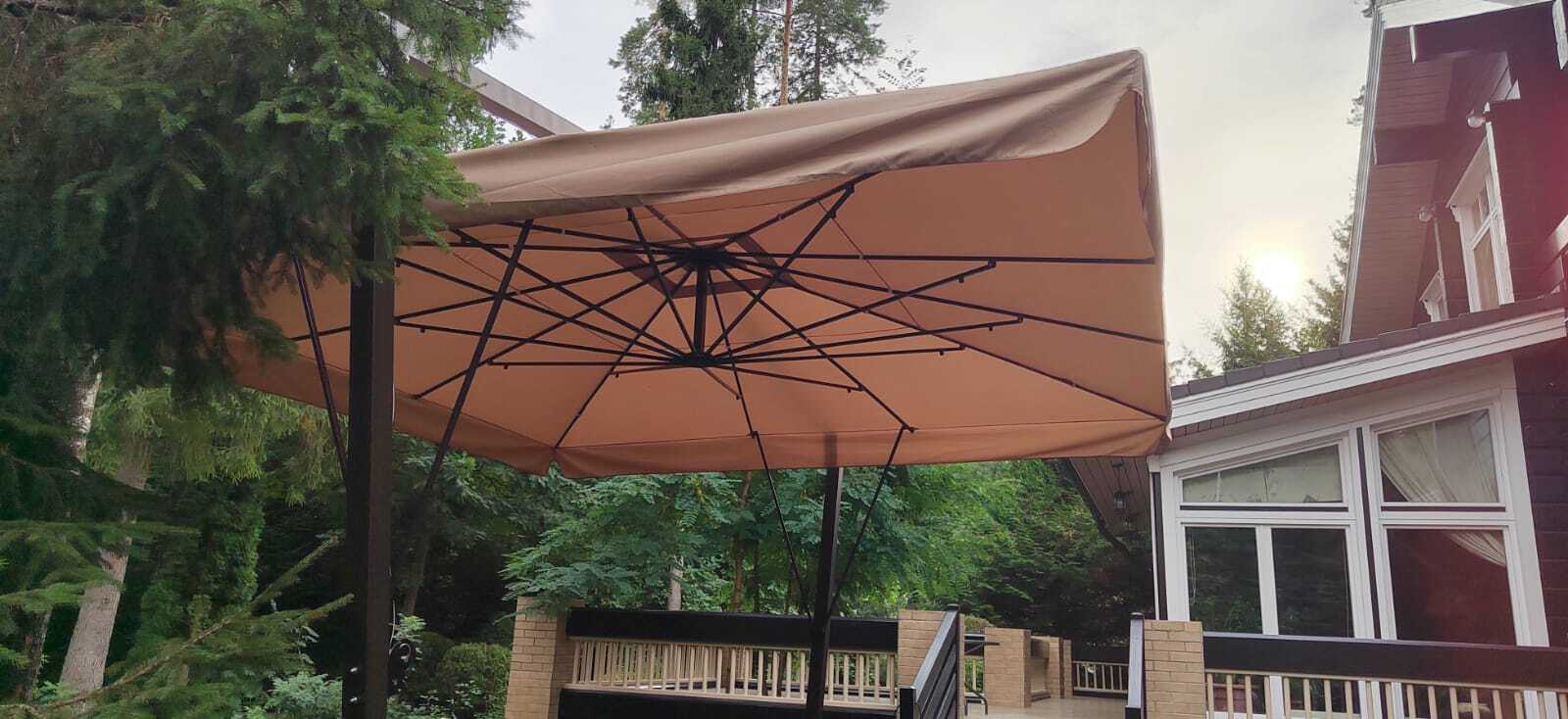 Зонт двух-опорный 5,5х5,5 м