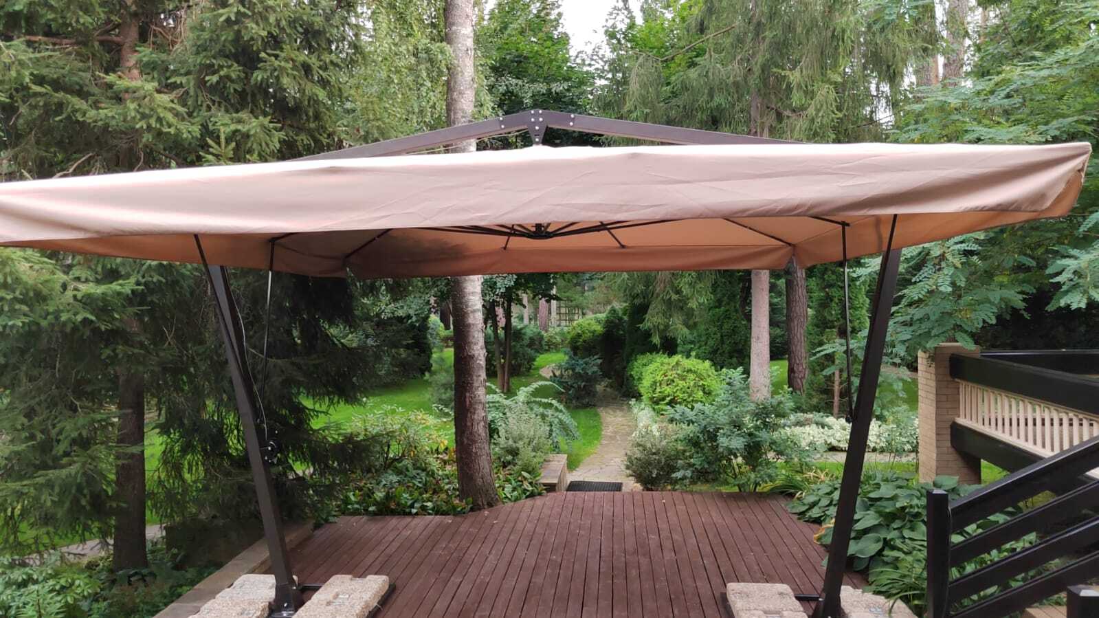 Зонт двух-опорный 5,5х5,5 м