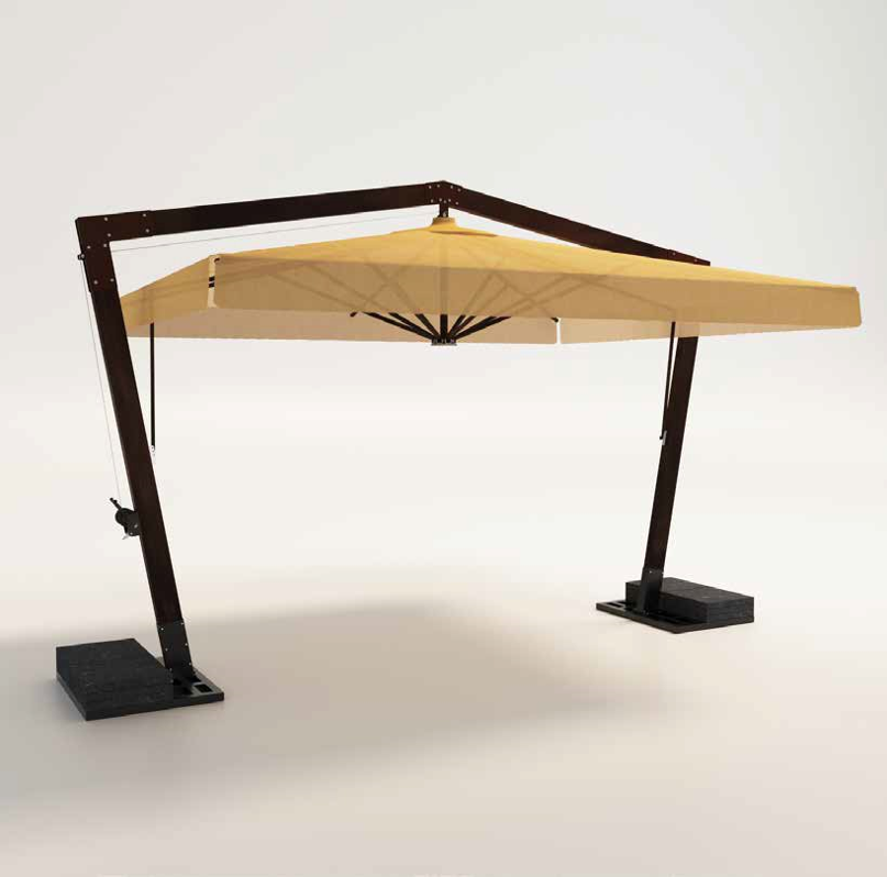 Зонт двух-опорный 4,5х4,5 м
