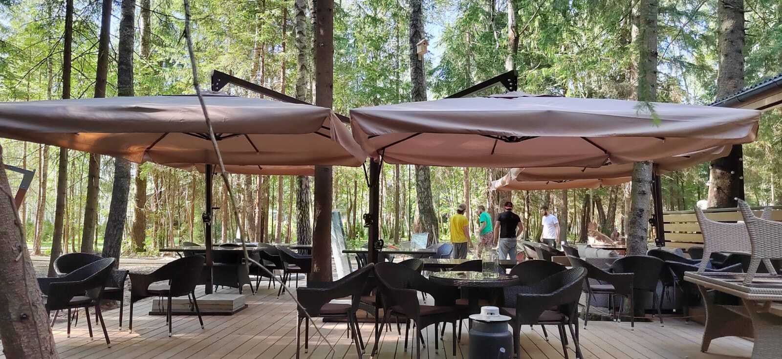 Зонт двух-купольный 2,5х5,3 м