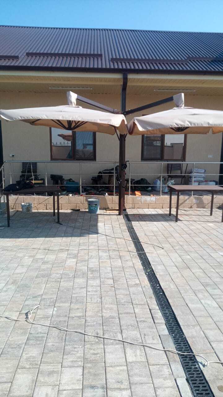 Зонт двух-купольный 2,5х5,3 м