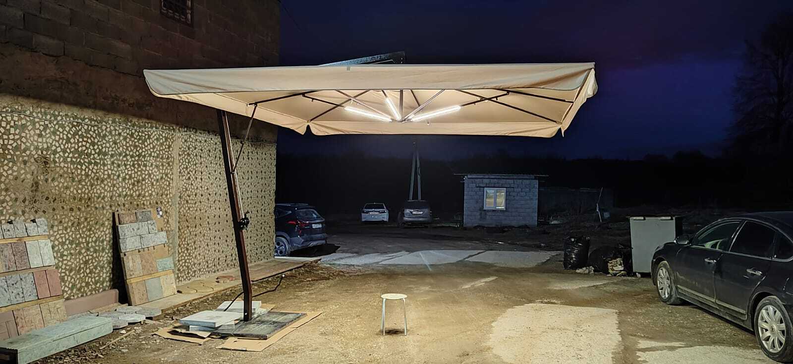 Зонт на боковой опоре BigZont 4х4м Зонт на боковой опоре BigZont 4х4м