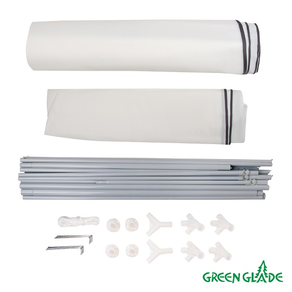 Шатер-беседка Green Glade 1050 3х4х2,5м полиэстер Шатер-беседка Green Glade 1050 3х4х2,5м полиэстер