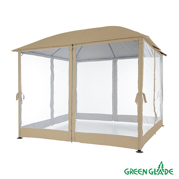 Шатер-беседка Green Glade 1067 3х3х2,6/2м полиэстер