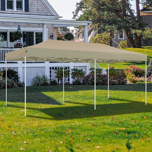 Тент-шатер быстросборный Helex 4362 3x6х3м полиэстер бежевый