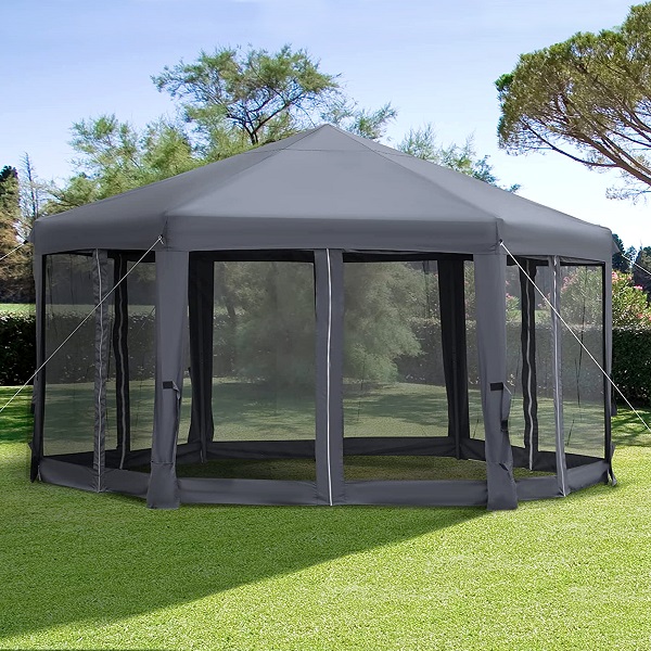 Тент-шатер быстросборный Helex 5431 полиэстер серый