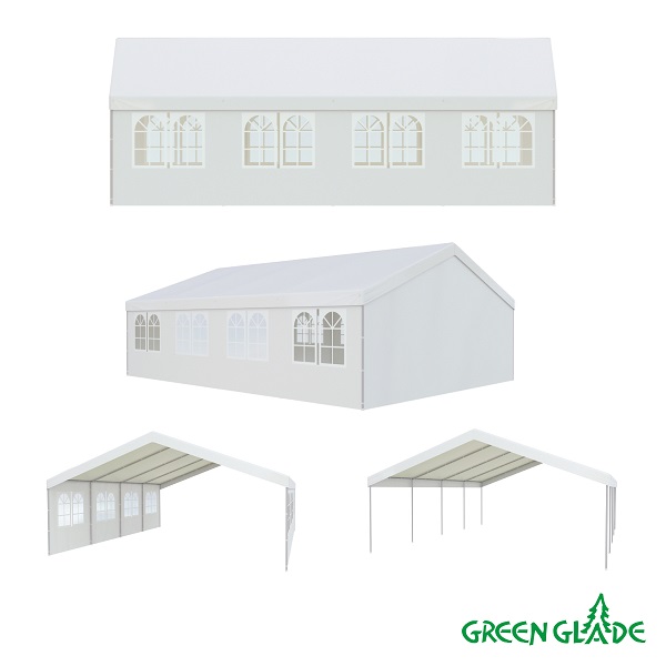 Тент-шатер Green Glade 3006 6х8х3,3м полиэстер 2 коробки
