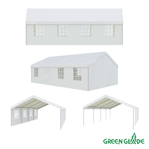 Тент-шатер Green Glade 3018 5х8х3,1м полиэтилен 3 коробки
