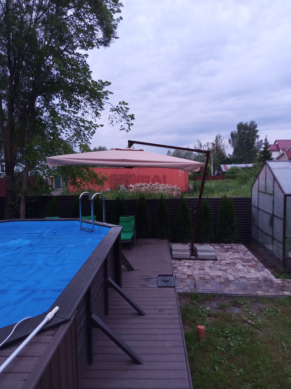 Зонт на боковой опоре BigZont 3х4м Зонт на боковой опоре BigZont 3х4м